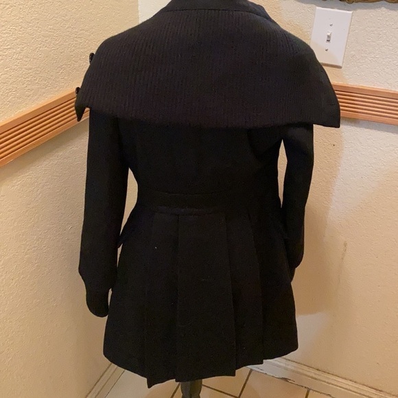 DKNY Jeans small black pea coat!! - Picture 3 of 9